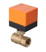 CWX微型電動(dòng)球閥，DC24C微電壓電動(dòng)球閥，螺紋電動(dòng)銅球閥